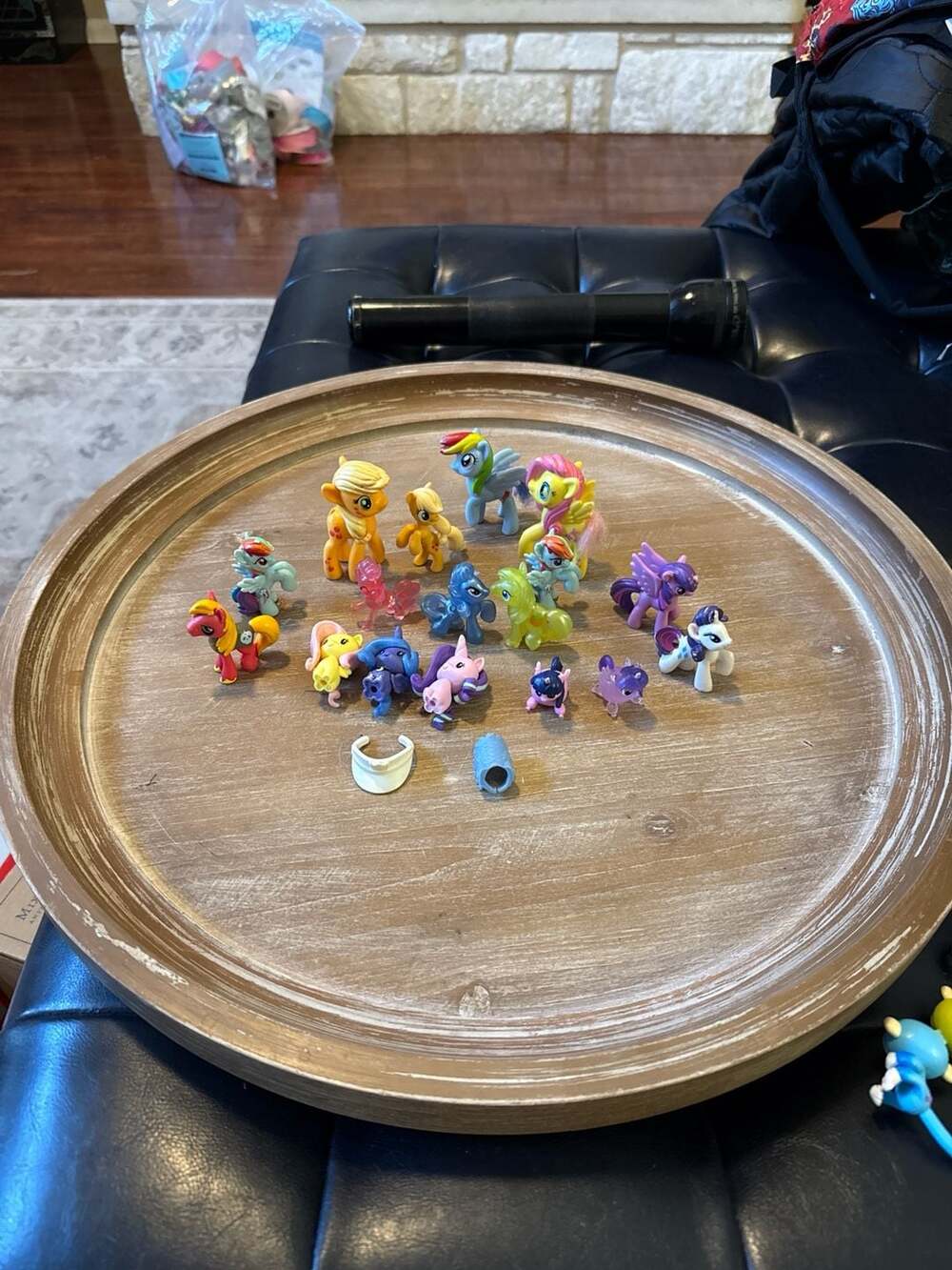 19 pc My Little Pony Mix Figure Lot - Translucent Glitter, squishy Pops